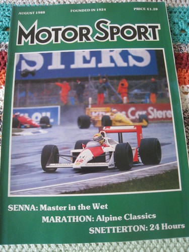 Motor sport aug 1988 - aug, senna
