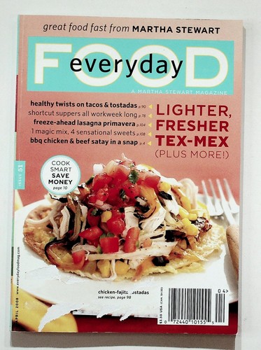 Everyday food magazine april - food,