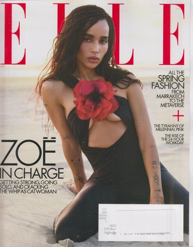 Elle march 2022 - zoe, kravitz