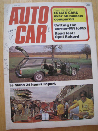 Autocar magazine jun 1972 - magazine,