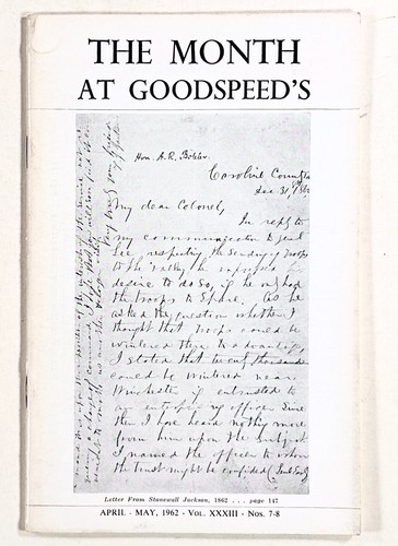 1962 apr month - apr, goodspeed's
